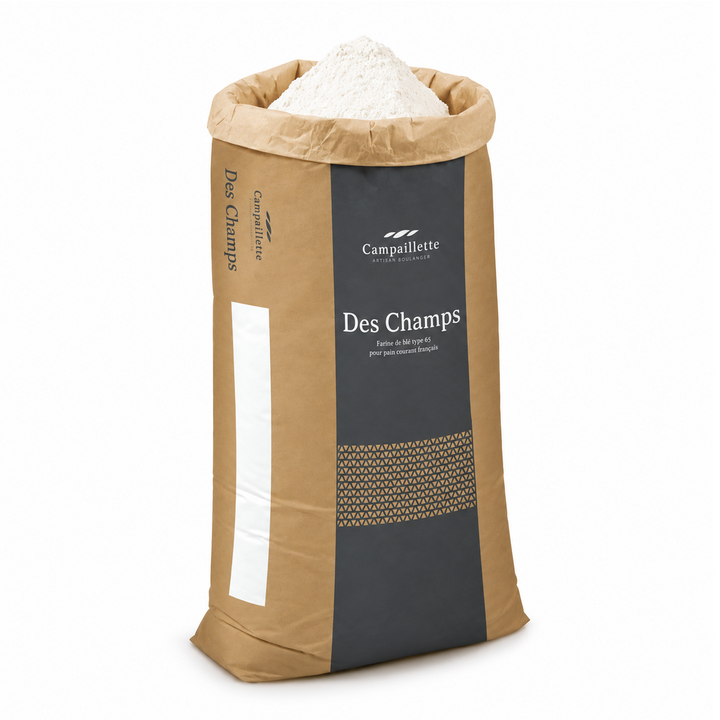 Moul-Bie Campaillette Des Champs T65 flour 25kg — front