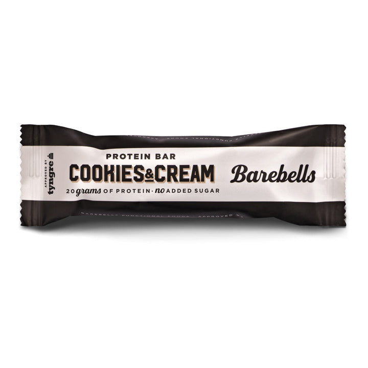 Barebells Cookies & Cream Protein Bars - 12 X 55G front product image | SKU SNAK-201100