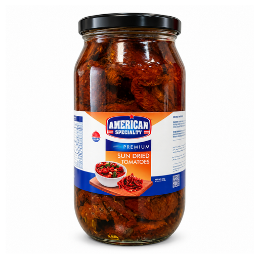 American Specialty Sun Dried Tomatoes 960g jar front view
