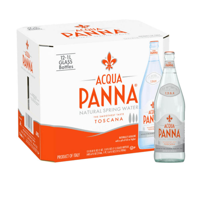 Acqua Panna Still Water, Glass - 12 X 1LTR | Addtocart Dubai UAE