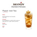 Peach Iced Tea made with Monin Peach Syrup