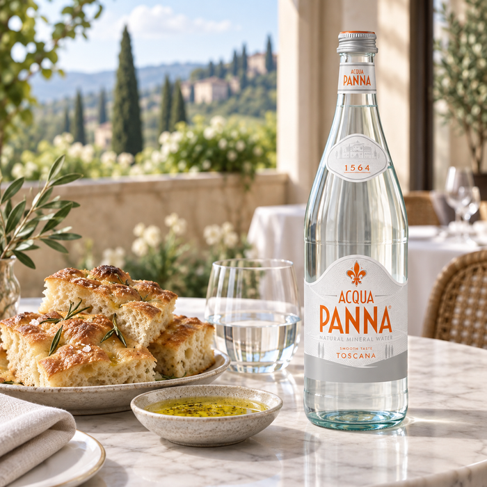Acqua Panna Garden lunch setting - illustrative supporting image