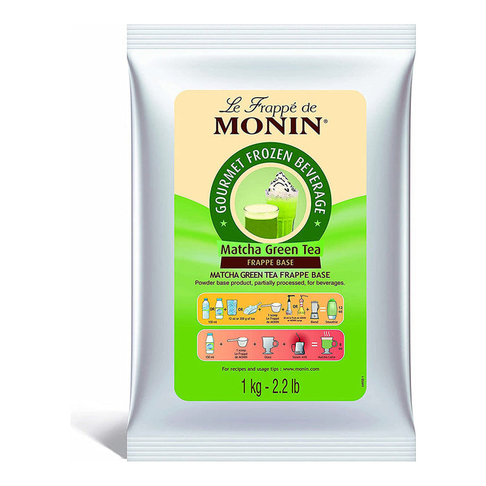 Monin Matcha Green Tea Frappe Base Powder - 1KG | 2 Day Lead Time front product image | SKU BEVR-705017