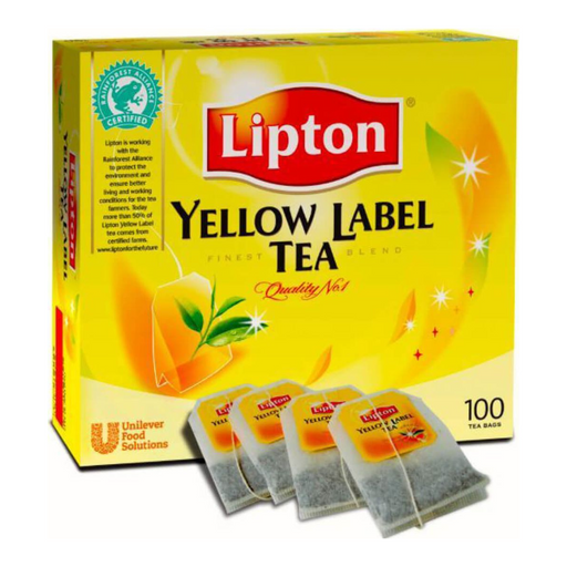 Lipton Loose Black Tea Bag - 100 Tea Bags - front