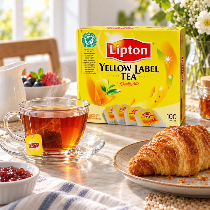Lipton Loose Black Tea Bag - 100 Tea Bags - serving suggestion 03