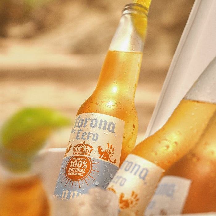 Corona Cero 0.0%, Belgium - 24 x 330ML product lifestyle image | SKU BEVR-733304