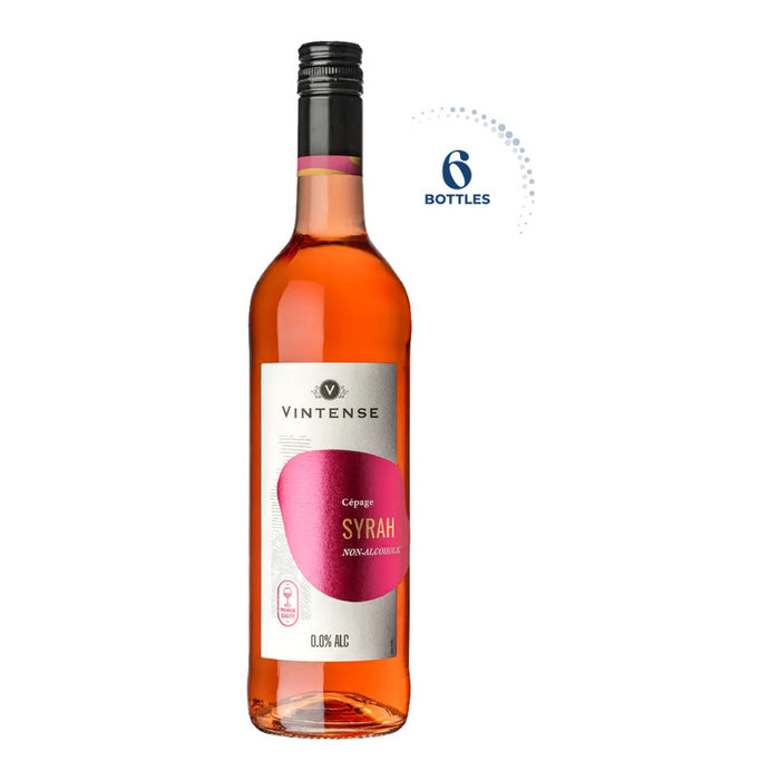 Vintense Cepages Syrah Non-Alcoholic Wine, Belgium - 6 x 750ML front product image | SKU BEVR-733327
