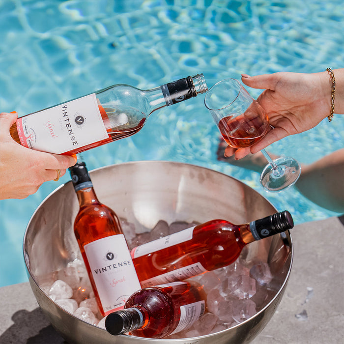 Vintense Cepages Syrah Non-Alcoholic Wine, Belgium - 6 x 750ML product lifestyle image | SKU BEVR-733327