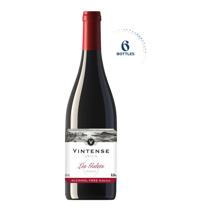Vintense Origin Les Galets Non-Alcoholic Wine, Belgium - 6 x 750ML front product image | SKU BEVR-733328