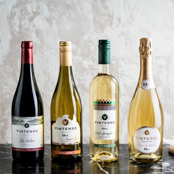 Vintense Origin Les Galets Non-Alcoholic Wine, Belgium - 6 x 750ML product lifestyle image | SKU BEVR-733328
