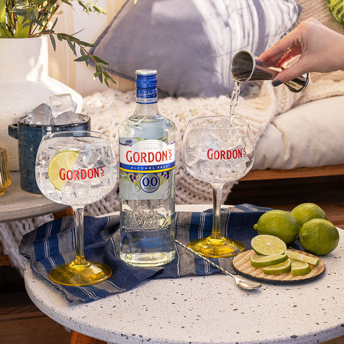 Gordon's Alcohol Free Spirit, UK - 6 x 700ML product lifestyle image | SKU BEVR-733332