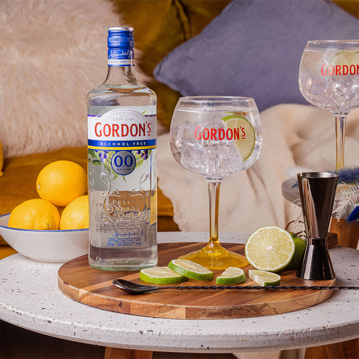 Gordon's Alcohol Free Spirit, UK - 6 x 700ML product lifestyle image | SKU BEVR-733332