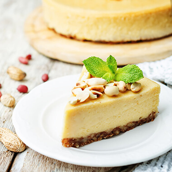 American Garden creamy peanut butter cheesecake serving idea | SKU BREK-157520