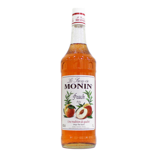 Monin Peach Syrup - 1LTR front product image | SKU BREK-358209