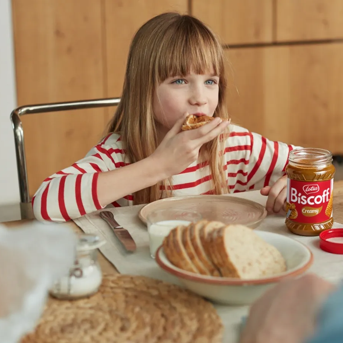 Biscoff spread on toast