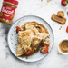 Crepes with Biscoff spread and strawberries