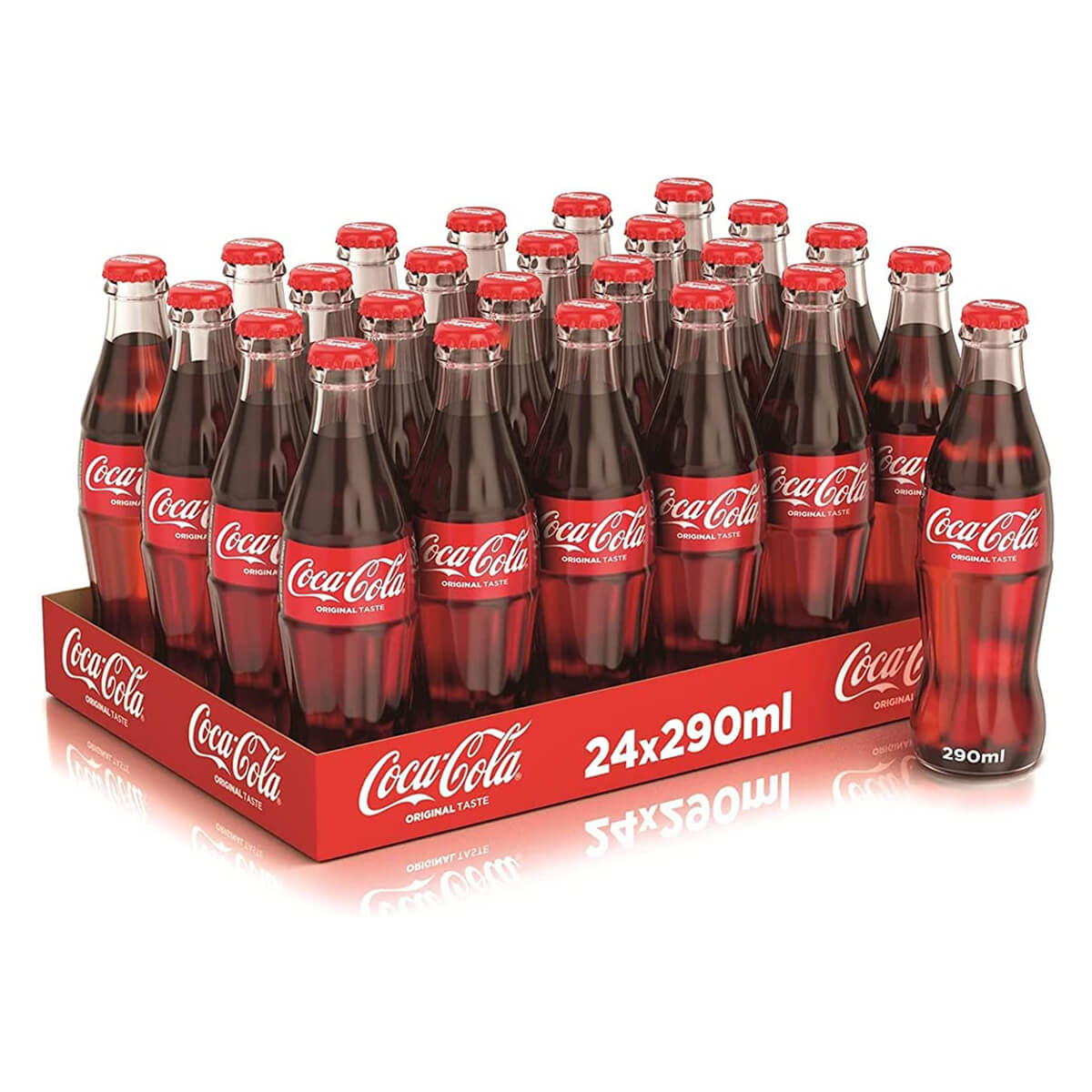 Coca Cola Original Taste Soft Drink UAE, Glass - 24 X 290ML — Addtocart.ae