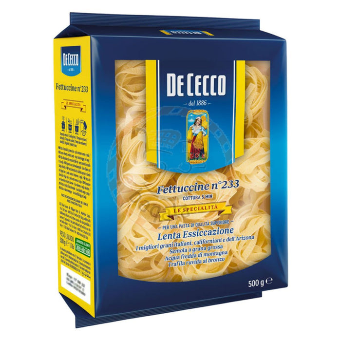 DeCecco Fettuccine #233 Pasta, Italy - 500G