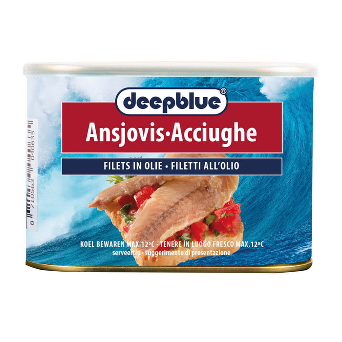 Deepblue Anchovy Fillet in Sunflower Oil - 600G