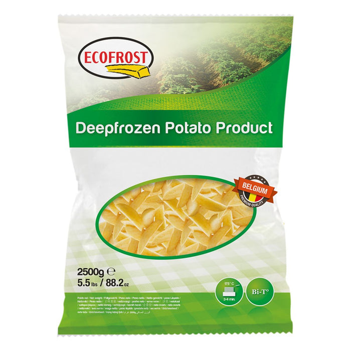 Ecofrost Potato Wedges, Belgium - 4 X 2.5KG