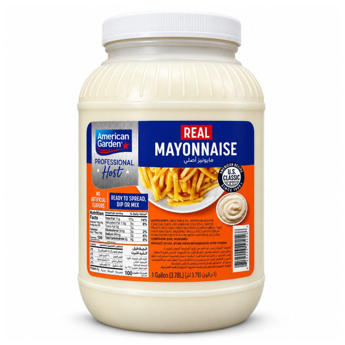American Garden Real US Mayonnaise, Original - 3.78L