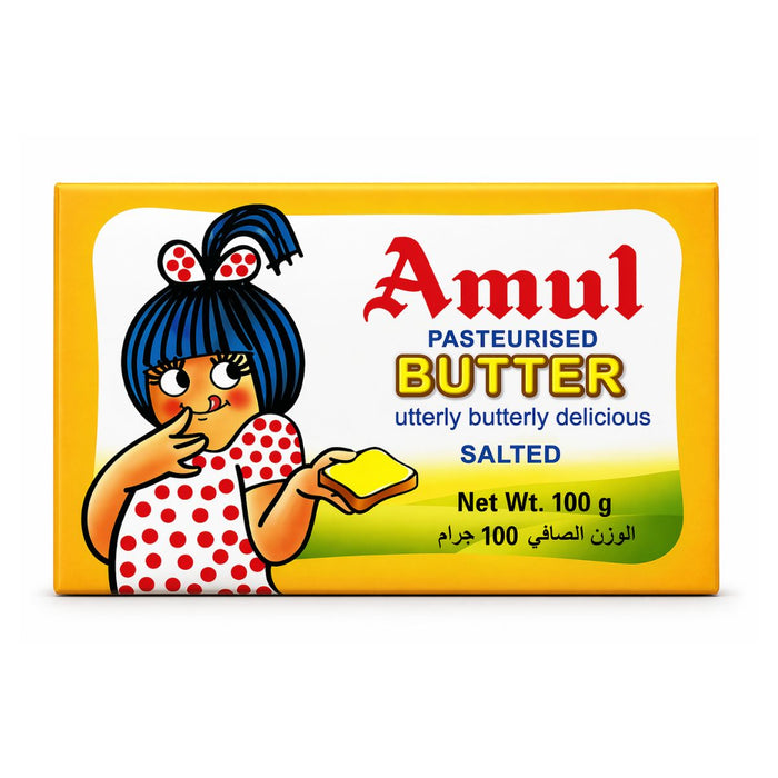 Amul Salted Butter, India - 100 X 100G - 1 Carton — additional view | Addtocart Dubai UAE