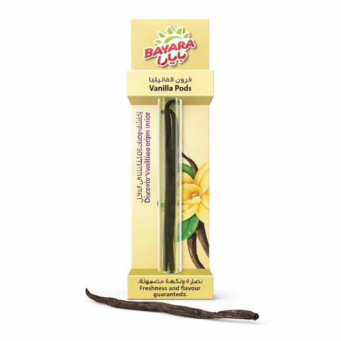 Bayara Vanilla Pods, 2 Pieces inside - 3G