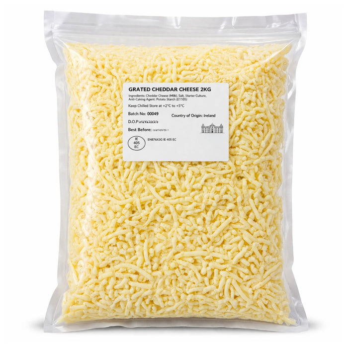 Croxton Manor Shredded Cheddar Cheese - 2KG | Addtocart Dubai UAE