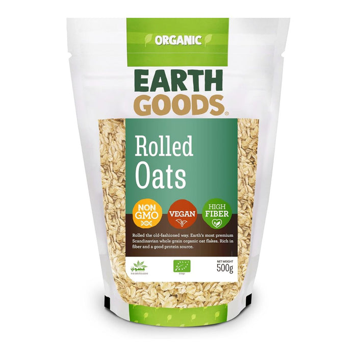 Earth Goods Gluten Free Rolled Oats Porridge - 500G