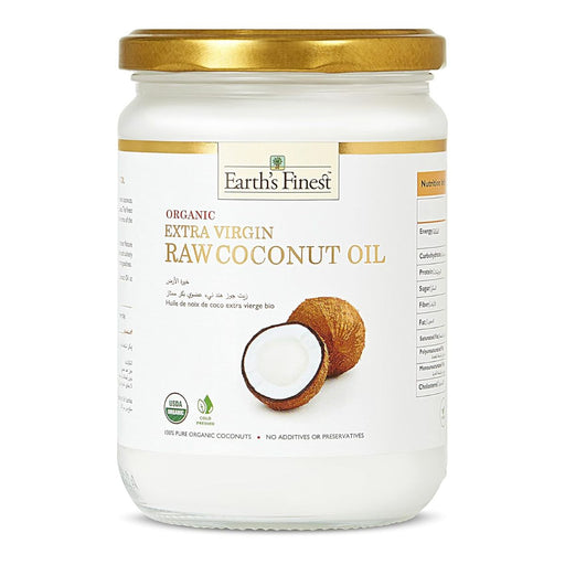 Earth's Finest Extra Virgin Raw Coconut Oil - 500ML | Addtocart Dubai UAE
