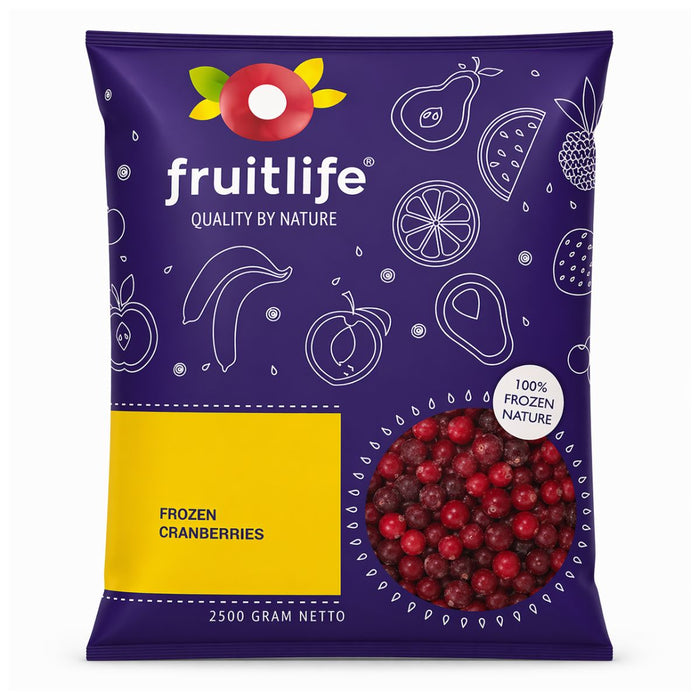 Fruitlife Cranberry Frozen, Netherlands - 2.5KG | Addtocart Dubai UAE