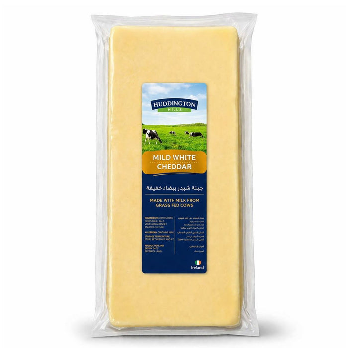 Huddington White Cheddar Cheese Block, Approx Weight - 5KG