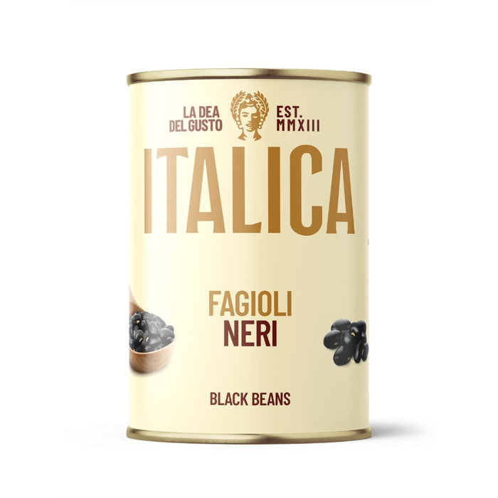 Italica Black Beans, Easy Open Can, Italy - 400G