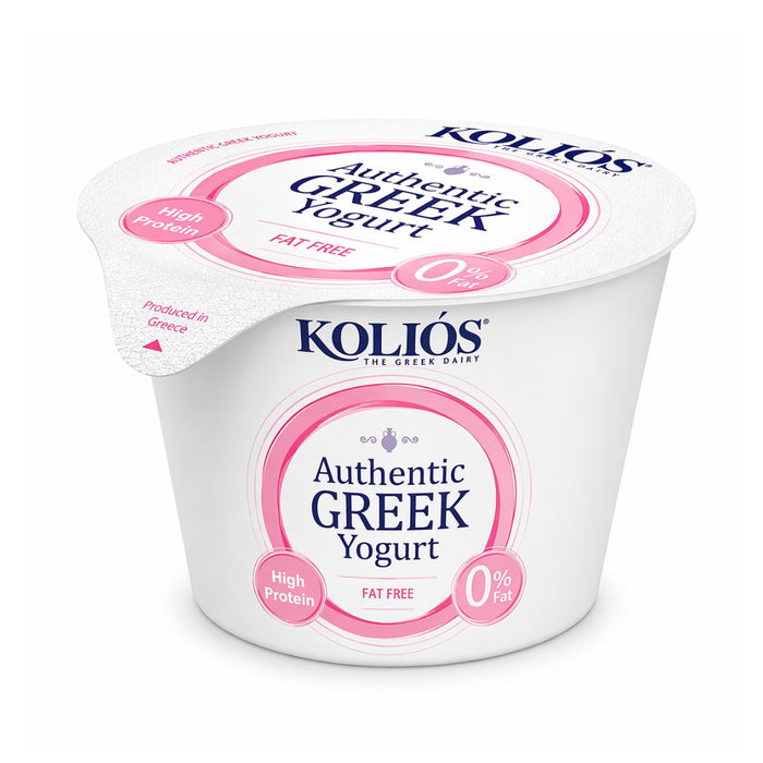 Kolios Authentic Greek Strained Yoghurt 0% - 6 X 150G | Addtocart Dubai UAE