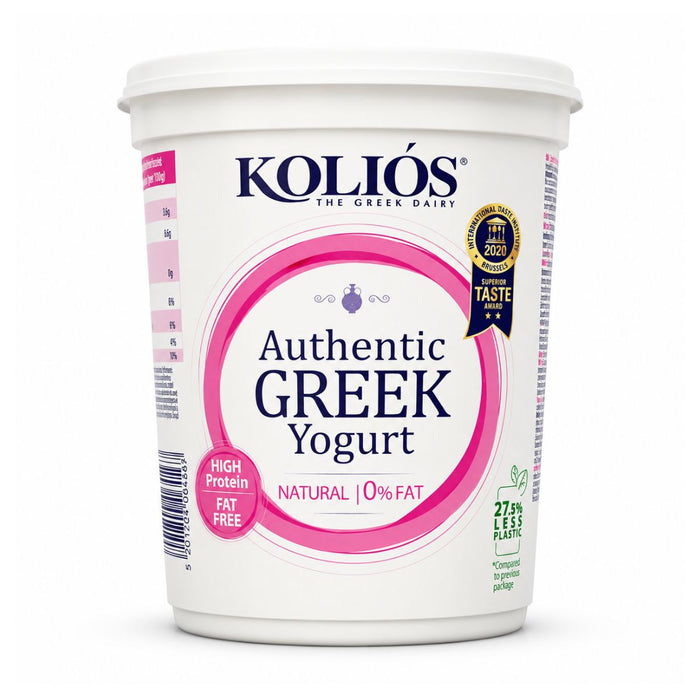Kolios Greek Yoghurt 0% Fat Natural 1KG | Addtocart Dubai UAE