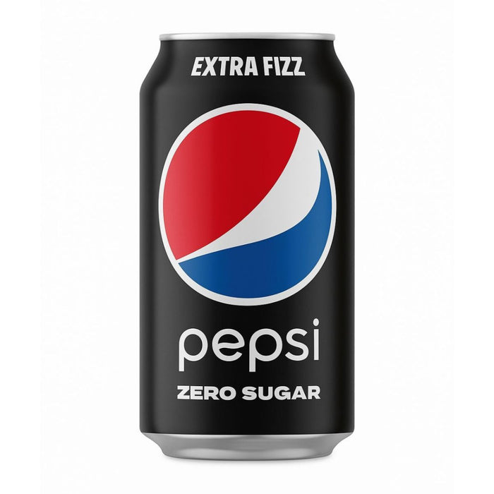Pepsi Extra Fizz Zero Sugar Black Can Soft Drink, UAE - 24 X 300ML | Addtocart Dubai UAE