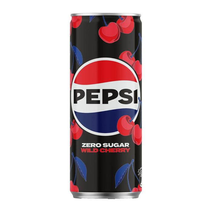 Pepsi Wild Cherry Zero Sugar Soft Drink, UAE - 24 X 330ML
