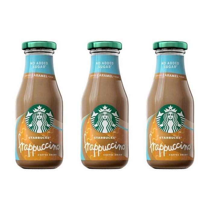 Starbucks Frappuccino Caramel, No Sugar Added Bottles - 8 X 250ML | Addtocart Dubai UAE