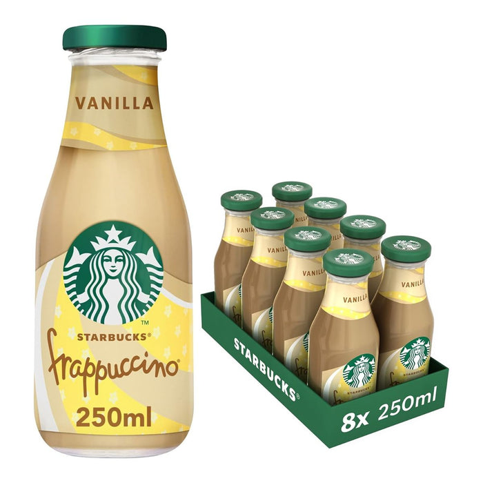 Starbucks Frappuccino Classic Vanilla Bottles - 8 X 250ML | Addtocart Dubai UAE