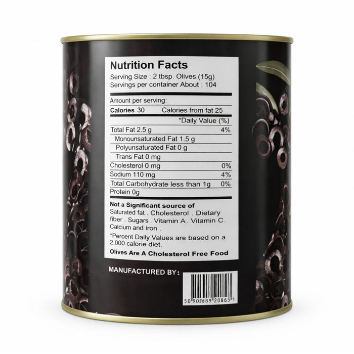 Valencia Garden Black Olive, Sliced - 3KG — additional view | Addtocart Dubai UAE