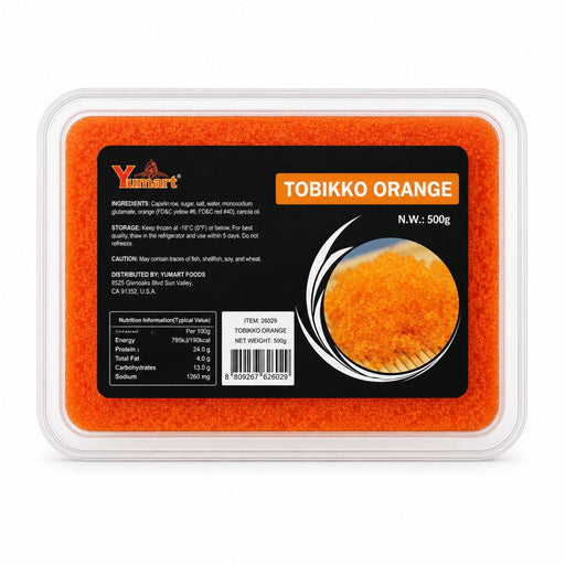 Yumart Orange Tobiko Fish Roe 500G | Addtocart Dubai UAE