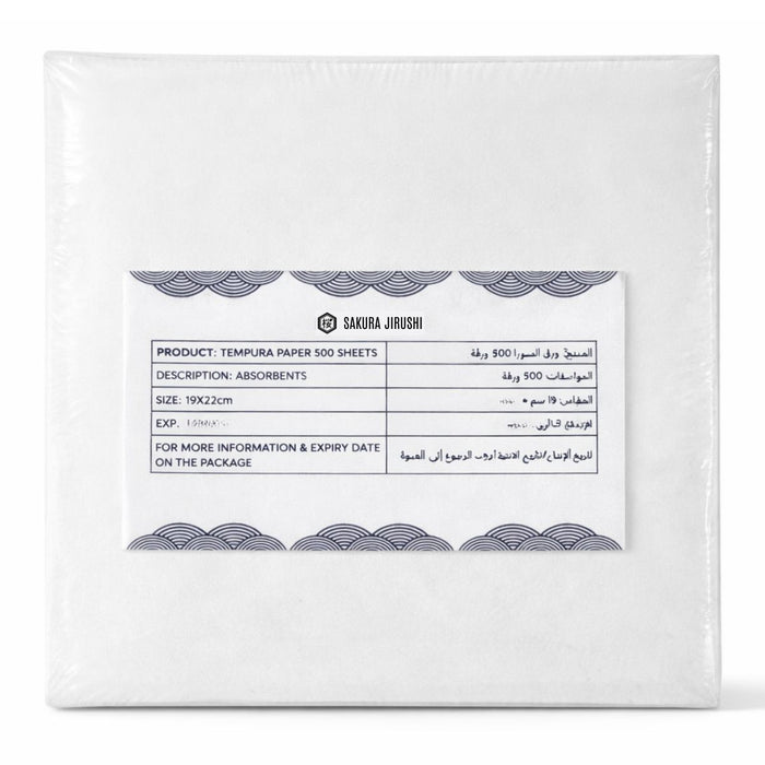 Sakura Jirushi Tempura Paper, 21.8x19.7CM - 500 Piece per Pack