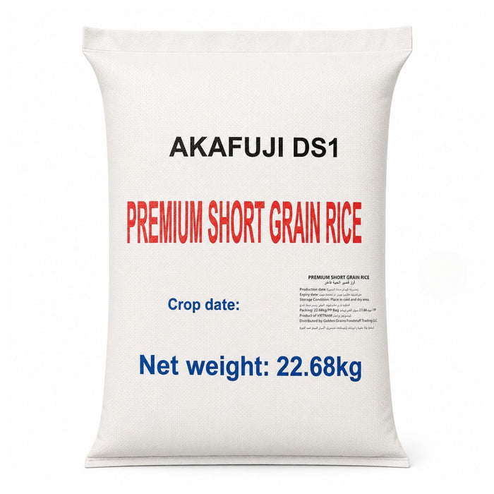 GGFT AKAFUJI DS-1 Premium Short Grain Rice, Vietnam - 22.68KG | Addtocart Dubai UAE