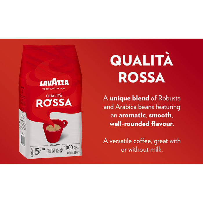 Lavazza Rossa Ground Coffee Beans, Italy - 1KG
