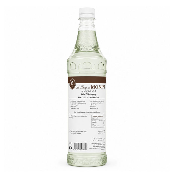 Monin Wild Mint Syrup, PET Bottle - 1LTR — additional view | Addtocart Dubai UAE
