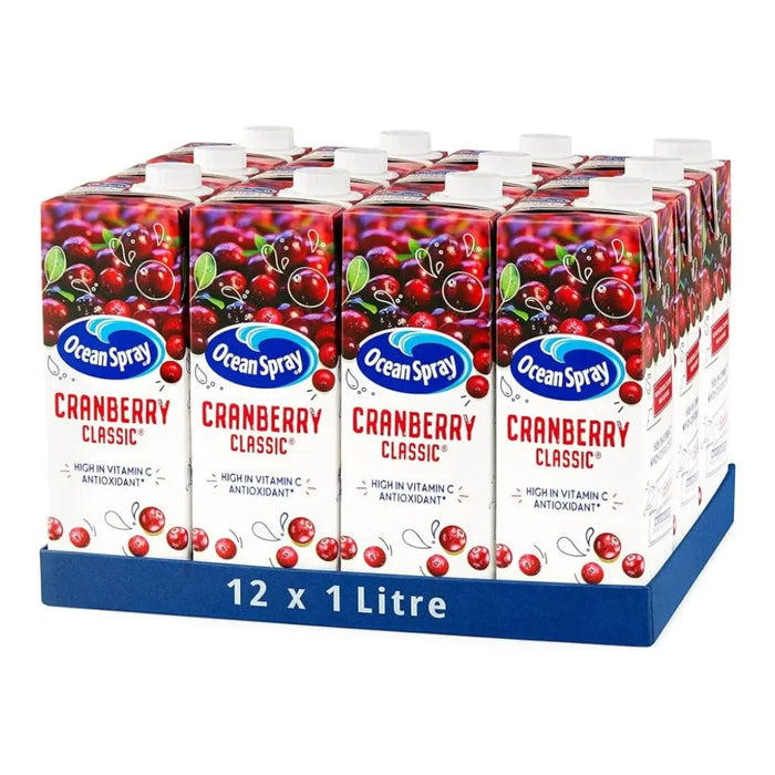 Ocean Spray Cranberry Juice, UK - 12 X 1LTR