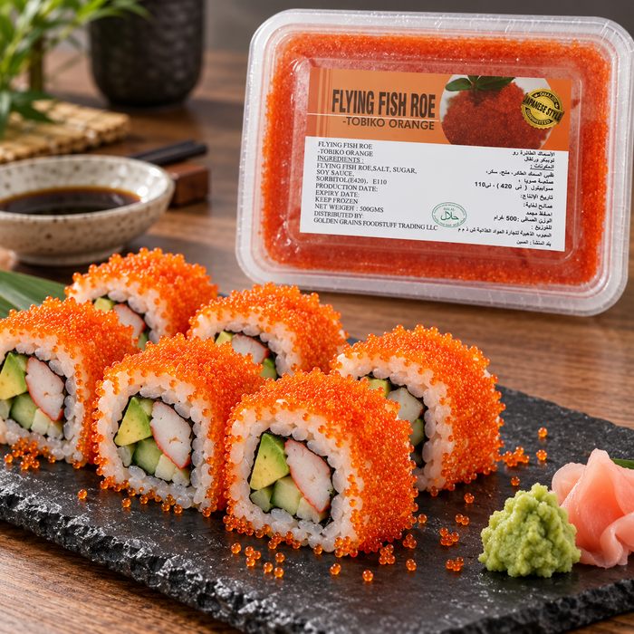 GGFT Orange Tobiko, Flying Fish Roe - 500G - serving suggestion 2