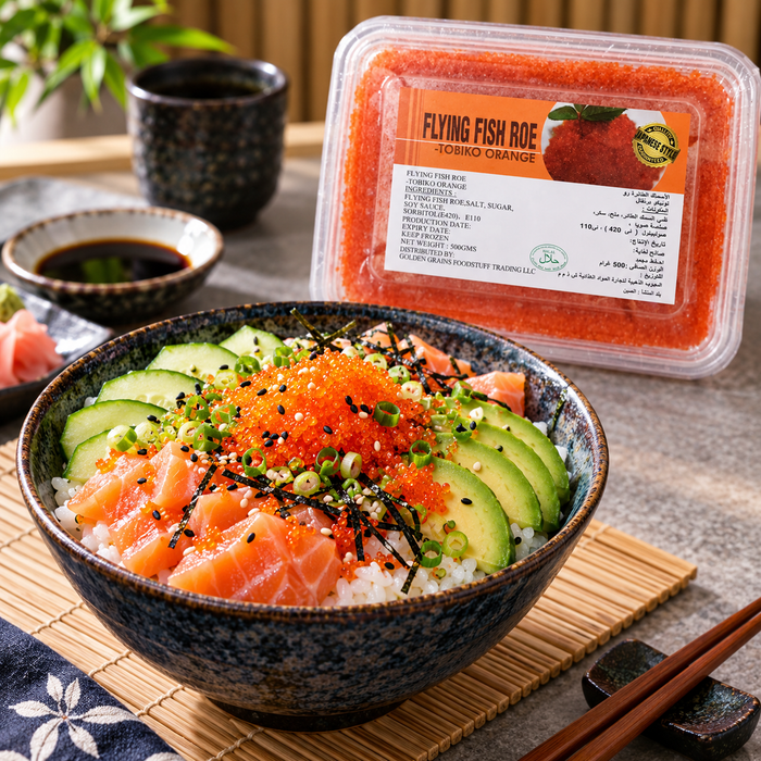 GGFT Orange Tobiko, Flying Fish Roe - 500G - serving suggestion 3