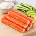 Surimi crab sticks with sushi ingredients - illustrative preparation suggestion