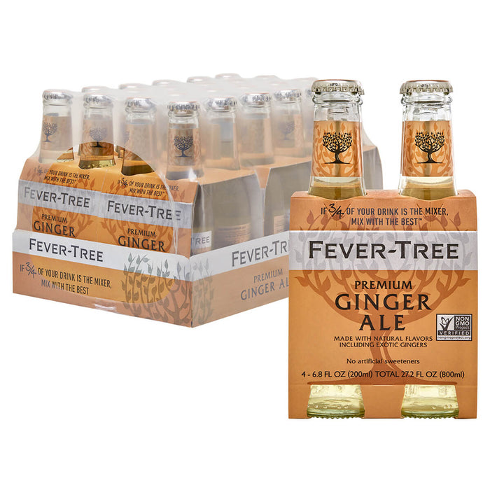 Fever Tree Premium Tree Ginger Ale - 24 X 200ML